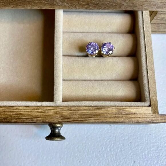 Pink Diamond Earrings - Picture 2 of 6